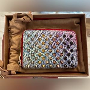 Christian Louboutin Spike Zipper coin purse/wallet